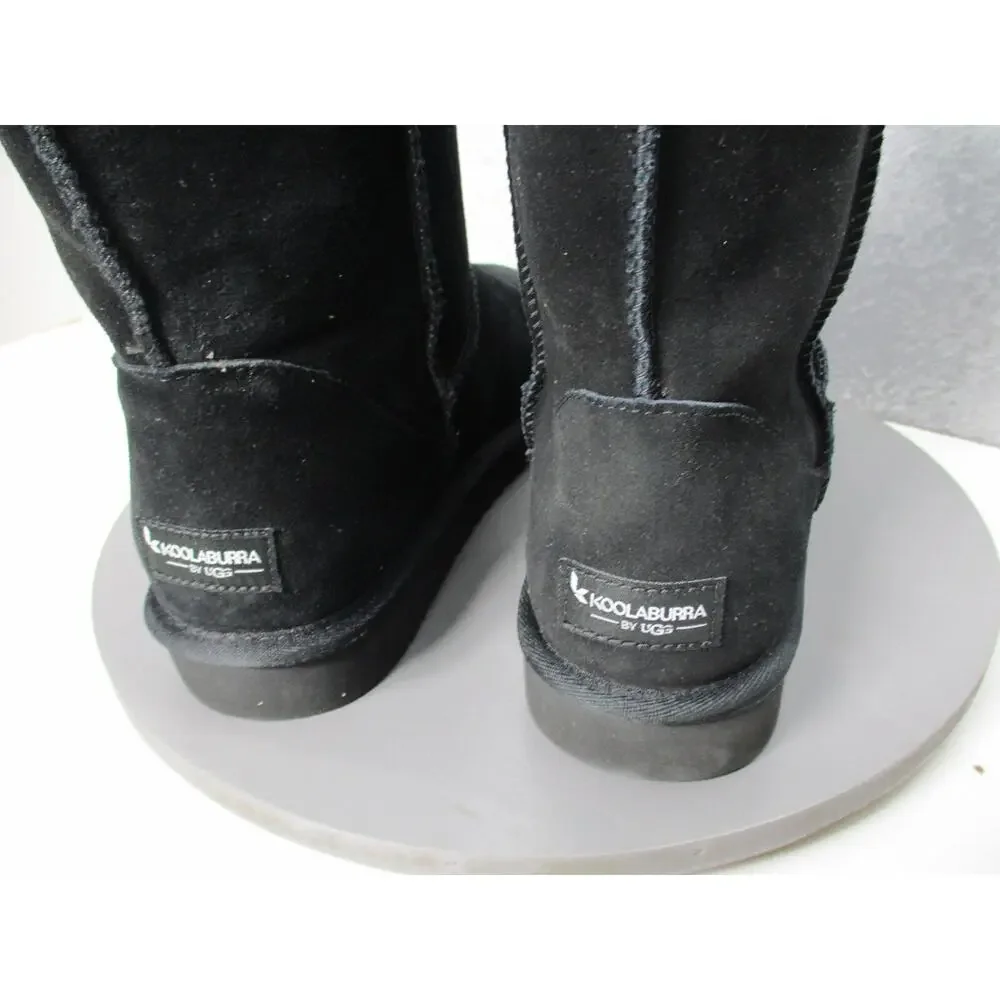 KOOLABURRA BY UGG KOOLA TALL BLACK SUEDE WOMENS SZ 10 BOOTS WINTER